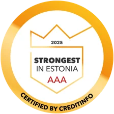 Strongest in Estonia 2025 AAA - Certified by Creditinfo